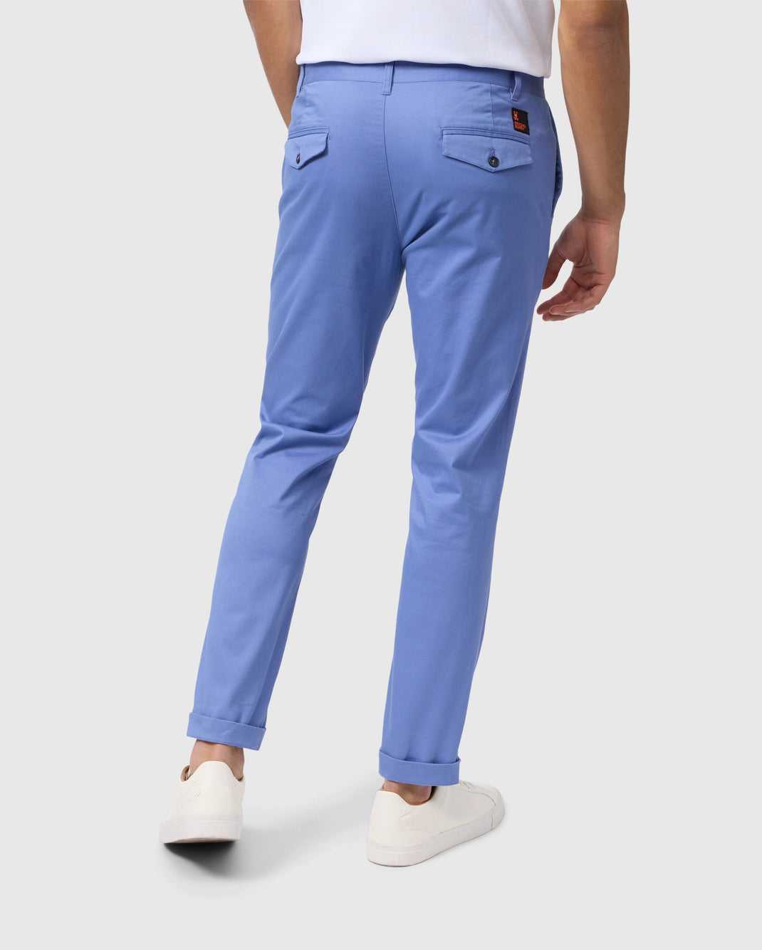 Pantalon Psycho Bunny Gilman Regular Fit Chino Pant Bleu Homme | TAP-70321576